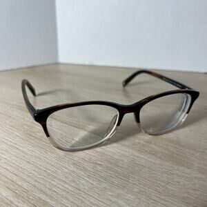 Warby Parker Daisy M 615 Eyeglasses Brown Clear Frames 54-17-142